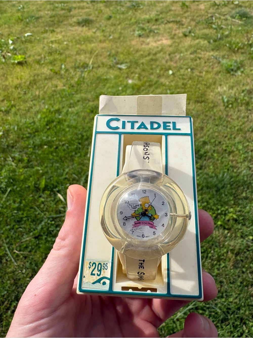The Simpsons Vintage Watch - White/Cream - Don’t have a cow 1989-90 kids new old